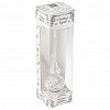 КВ-18296 - Елочная игрушка верхушка стеклянная "Сверкающий цветок", ручная художественная роспись, подарочная упаковка (Россия)