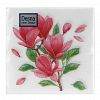 25389 - Салфетки бумажные "Desna Design" 24х24см, 1 слойные, 40 штук в упаковке, 100% целлюлоза, "Магнолия" (Россия)