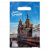 ВНР63998 - Пакет подарочный ПЭ с вырубной неусиленной ручкой 20х30см "Отражение", 30 мкм (Россия)