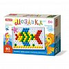 01011 - Игрушка "Мозаика" 29,5х21х4см, 80 элементов д2см, полипропилен, картонная коробка, "Stellar" (Россия)