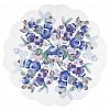 25362 - Салфетки бумажные "Art Bouquet Rondo" д32см, 3-х слойные, 12 штук в упаковке, 100% целлюлоза, "Черника" (Россия)