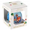 КУ-80-244042 - Елочная игрушка шар стеклянная "Лесной олень 2" д8см, ручная художественная роспись, подарочная упаковка (Россия)