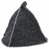 13208 - Комплект банный из фетра 2 предмета "Classic gray": шапка, коврик, серый, "Бацькина баня" (Россия)