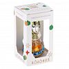 ФУ-463 - Елочная игрушка фигурка стеклянная "Козочка в платочке" h10см, ручная художественная роспись, подарочная упаковка (Россия)