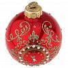КУ-80-224023/1 - Елочная игрушка шар стеклянная "Новогодние куранты" д8см, ручная художественная роспись, подарочная упаковка (Россия)