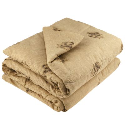 Одеяло 2-х спальное "Н" "Верблюд", универсальное/всесезонное, 172х205 см, наполнитель 300г/м2, термоскрепленная верблюжья шерсть (30%/70%п/э), чехол поплекс "Премиум" (п/э 100%) стеганое, упак "Компакт" пакет ПВХ, еврослот, д25х55см/1,2кг, "Домашняя