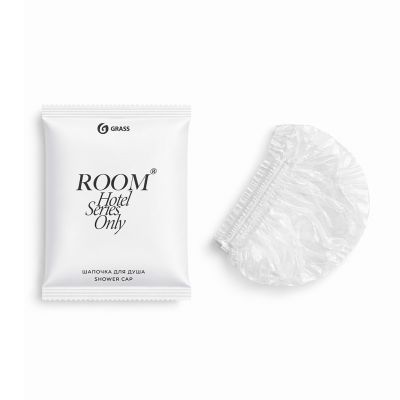 Шапочка для душа "Room", на резинке, полиэтилен (Россия)