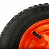 PR2420 (13"х3,25х8/20мм) - Колесо для тачки садовой 13''х3,25х8/20мм, пневмо, д35см, ширина протектора 8,2см, диск д20,3см, втулка д2см, ступица 9см, цвета микс (Россия)