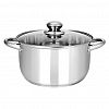 GS02253 - Кастрюля из нержавеющей стали "Greta" 2,5л, д15см, h11см, s0,4см, стеклянная крышка, Appetite (Китай)