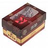16 70 308 083  - Елочная игрушка стеклянная "Звезда" 10х10х12см, зеркально-алый, в подарочной коробке (Россия)