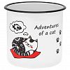 01-0107/4-Коты - "Коты" Кружка эмалированная 1л, д12см h11см (Россия)