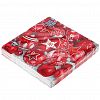 57808 - Салфетки бумажные "Bouquet Home Collection Classic" 33х33см, 3-х слойные, 20 штук в упаковке, 100% целлюлоза, "Новогодняя коллекция красная" (Россия)