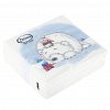 57835 - Салфетки бумажные "Desna Design" 24х24см, 1 слойные, 40 штук в упаковке, 100% целлюлоза, "Мишка и пингвин" (Россия)