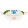 092798/9,25 - "Лето" Салатник фарфоровый 600мл, 23,2х17,5х5,5см, с ручками, с деколью (Китай)