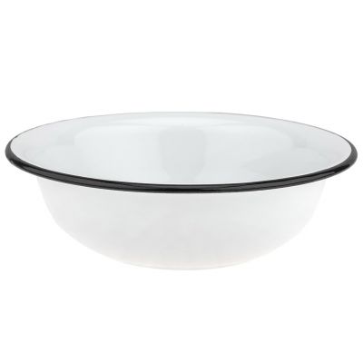 Миска эмалированная 2л, д25,8см, h7,8см, белый (Россия)