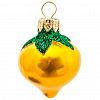 16 15 037 09  - Елочная игрушка фигурка стеклянная "Репка" д4,7см, h5,6см, ручная художественная роспись, подарочная упаковка (Россия)