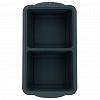 79-037  - Противень силиконовый "Linea Silicone" 26х14,7х5,5см, с металлическим каркасом, 2 ячейки, прямоугольный, синий, "Regent" (Китай)