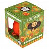 КУ-80-234127 - Елочная игрушка шар стеклянная "Чебурашка 3" д8см, ручная художественная роспись, подарочная упаковка (Россия)
