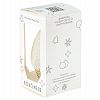 ФУ-5/П - Елочная игрушка фигурка стеклянная "Домик низкий" h9см, прозрачный, ручная художественная роспись, подарочная упаковка (Россия)