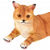 F863 - Скульптура-фигура для сада из полистоуна "Кошка отдыхает" 42х19х20см (Россия)