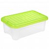 10125 - Контейнер для хранения пластмассовый "Darel-box" 2,5л, 26х16,5х9,5см, зеленый (Россия)