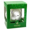 С1857 - Елочная игрушка шар стеклянная "Стужа" д8,5см, ручная художественная роспись, подарочная упаковка (Россия)