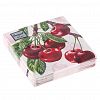 25388 - Салфетки бумажные "Bouquet de Luxe" 24х24см, 3-х слойные, 25 штук в упаковке, 100% целлюлоза, "Вишня" (Россия)