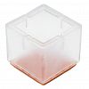 WCS-WJ008 - Чехол на ножки мебели (протектор) 30-40мм "Колпачки", силикон, накладка из войлока, квадратный 3,3х3,3х3,3см, набор 4шт, в блистере (Китай)