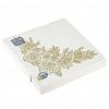 25018 - Салфетки бумажные "Bouquet Home Collection Classic" 33х33см, 3-х слойные, 20 штук в упаковке, 100% целлюлоза, "Золотые розы" (Россия)