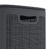 АП 376 - Корзина для белья пластмассовая "Лен" 100л, 43х32,1х80см, сборная, с крышкой, полипропилен, графит (Россия)