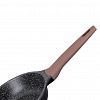93-AL-EG-1-28 - Сковорода с антипригарным покрытием "Eleganto" д28см, h2,95см, s1,8мм, дно s5мм, литой алюминий, многослойное антипригарное покрытию Pfluon, бакелитовая ручка с покрытием "soft-touch", "Regent" (Китай) Подходит для всех видов плит, включая индукционн