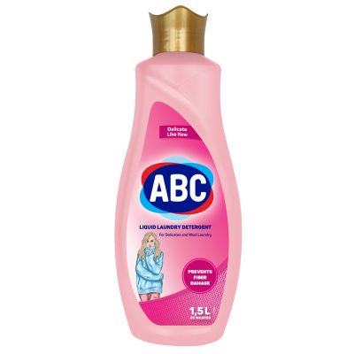 Средство для стирки жидкое "ABC Деликатная стирка" 1,5л (Турция)