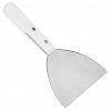 ADU100764 - "Светлана" Лопатка-шпатель кулинарная из нержавеющей стали 20,5х13х1,8см, пластмассовая ручка, в блистере (Китай)