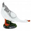 F019 - Скульптура-фигура для сада из полистоуна "Гусыня, шея вниз" 22х32х41см (Россия)