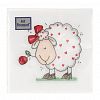 25750 - Салфетки бумажные "Art Bouquet" 20х20см, 2-х слойные, 30 штук в упаковке, 100% целлюлоза, "Влюбленная овечка" (Россия)