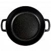 Иж2611юб - Жаровня с антипригарным покрытием 3,0л, д26см "Гранит Induction Юбилейная", h7,5см, s0,35см, дно д22см, s0,45см, литые ручки, стеклянная крышка с пароотводом, подарочная упаковка (Россия) Подходит для всех видов плит, включая индукционную.
