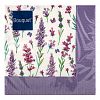 25241 - Салфетки бумажные "Art Bouquet" 33х33см, 3-х слойные, 20 штук в упаковке, 100% целлюлоза, "Скатерть с лавандой" (Россия)