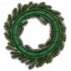 173.22 - Декоративный венок "Елка" д42см, пластик, зеленый (Россия)