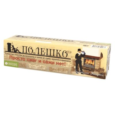 Средство для очистки дымоходов "Трубочист Экспресс" "Полешко" 950гр, "Somrast" (Россия)