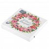 25074 - Салфетки бумажные "Bouquet Home Collection Classic" 33х33см, 3-х слойные, 20 штук в упаковке, 100% целлюлоза, "День рождения" (Россия)