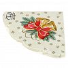 57830 - Салфетки бумажные "Art Bouquet Rondo" д32см, 3-х слойные, 12 штук в упаковке, 100% целлюлоза, "Новогодние колокольчики" (Россия)