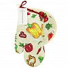 2/П/В-34/1-ПК-25L/1 - Кухонный комплект "Перцы": прихватка-варежка 15х30см + прихватка 20х25см форма "Капелька", рогожка 171г/м2, хлопок 100%, наполнитель - ватин 280г/м2, на пластмассовом подвесе, "Домашняя мода" (Россия)