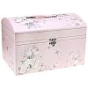 W-9911 - Сундучок "Флорис" набор 3 штуки: 15х22х15см; 17,5х26х17,5см; 20х30х20см, розовый фон, 1200г/м2, металлическая фурнитура (Китай)