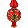 С1251 - Елочная игрушка верхушка стеклянная "Звездная" д7см, h27,5см, ручная художественная роспись, цвета микс, подарочная упаковка (Россия)