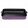 3633023 - "Violet" Противень с антипригарным покрытием 23х30х6,1см, s0,9мм, металлическая крышка (Россия)