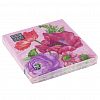 25360 - Салфетки бумажные "Bouquet Home Collection Classic" 33х33см, 3-х слойные, 20 штук в упаковке, 100% целлюлоза, "Цветочная композиция на розовом" (Россия)