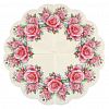 25731 - Салфетки бумажные "Art Bouquet Rondo" д32см, 3-х слойные, 12 штук в упаковке, 100% целлюлоза, "Венок из роз" (Россия)