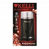 KL-5112 - Кофемолка электрическая "Kelli", пластмассовый корпус, ножи из нержавеющей стали, рассчитана на 70г кофе за раз, отсек для хранения шнура, мощность 220-240 В 50-60 Гц 300 Вт, 11,8х10,5х19см, черный (Китай)