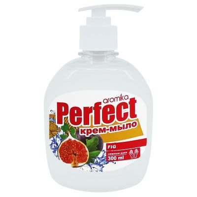 Крем-мыло жидкое "Perfect" 0,3л, 6х3,5х16см, инжир, FIG (Казахстан)