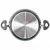 ST-037  - Жаровня с антипригарным покрытием д28см "Stone Pan", h6,7см, s0,3см, ручки из термостойкого пластика, усиленное минералами покрытие (Россия)